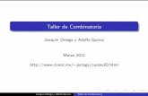 Taller de Combinatoria - jortega/MaterialDidactico/Combinatoria/...  La Teor a Combinatoria se ocupa
