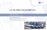 LO ÚLTIMO EN DIABETES - fesemi.org · Diagnóstico de diabetes y prediabetes Lo último en Diabetes Glucosa 2 horas y HbA1c. Estudio Asturias (n=984) 2,5 3 3,5 4 4,5 5 5,5 6 6,5