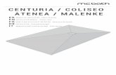 CENTURIA / COLISEO ATENEA / MALENKE - Aqua … · 6 5 6 10 max.150 Ejemplo recomendado de colocación soporte de elevación regulable. Example installation scheme adjustable lift