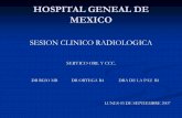 HOSPITAL GENEAL DE MEXICO - hgm.salud.gob.mx · hospital geneal de mexico sesion clinico radiologica servico orl y ccc. dr rizo mb dr ortega r4 dra de la paz r1. lunes 03 de septiembre