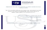 Plan estratégico para el instituto de Educación Superior ...repositorio.usil.edu.pe/bitstream/USIL/2701/3/2017_Cespedes_Plan... · Tecnológico Privado Red Avansys S.A.C. de Lima,