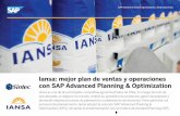 Iansa: mejor plan de ventas y operaciones con SAP … · procesos de planeamiento de ventas y operaciones que le permitieran soportar dicho crecimiento de forma rentable. Hasta el