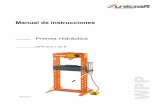 Prensa Hidráulica - herraiz.com · 4 (precaución) Preste atención cuando esté cerca de las señales de precaución. Seguridad para el material utilizado en la máquina.