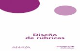 Diseño de rúbricas - explora.anaya.esexplora.anaya.es/wp3/wp-content/uploads/2016/09/diseno_rubricas... · 4 0 Introducción En este cuaderno se abordarán los pasos necesarios