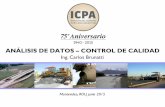 Control de calidad - ICPA :: Instituto del Cemento ... · errores que se cometen en el muestreo y en el ensayo de las probetas. En el caso del ensayo, surge de cuantificar la dispersión