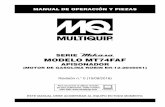 MANUAL DE OPERACIÓN Y PIEZAS - …service.multiquip.com/pdfs/MT74FAF-rev-0-spanish-manual.pdf · en la columna de comentarios ... 34-35 Cjto. de cigüeñal y pistón ... conozca