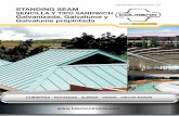 SENCILLA Y TIPO SANDWICH Galvanizada, …tuboscolmena.com/colmena/wp-content/uploads/2015/02/StandingSea… · Caballete Industrial Cal. 28 - L=2,44 m / D=61 cm Limatesa Cal. 28 -