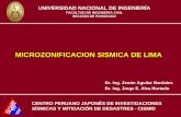 MICROZONIFICACION SISMICA DE LIMA - guzlop … · los suelos de Lima Metropolitana. ... zonificación sísmica propuesto en concordancia con la norma de diseño sismorresistente vigente