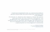 FORTALECIMIENTO DE LA CAPACITACIÓN E …portal.gestiondelriesgo.gov.co/Documents/Comision Investigacion... · Fortalecimiento de la capacitación e investigación en gestión del