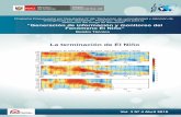 La terminación de El Niño - met.igp.gob.pe · de Dinámicas de Fluido Geofísico de la NOAA. ... Un aspecto importante para el Perú es que a pesar de la descarga de contenido de