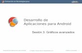 Desarrollo de Aplicaciones para Androidjgallego/daa/slides/sesion03-traspas.pdf · Ejemplos de uso comunes •En un ... ImageView) findViewById(R.id.visor); AnimationDrawable ad =