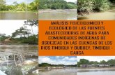 ANÁLISIS FISICOQUIMICO Y ECOLÓGICO DE LAS …siatpc.iiap.org.co/docs/avances/analisis_fisicoquimico_y_ecologico... · EVALUACION DE LA CALIDAD FISICOQUIMICA DEL AGUA DE LOS RIOS