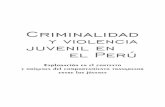 Criminalidad y violencia juvenil en el Perú - minjus.gob.pe · Hecho el Depósito Legal en la Biblioteca Nacional del Perú: ... Percepción económica, según sexo y grupo de ...