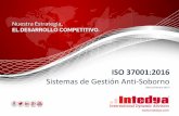 INTEDYA Internacional Dynamic Advisors y seguridad/ISO 37001/02 2017 IS… · PERÚ ECUADOR BOLIVIA BRASIL ... Panorama actual del SOBORNO. ISO 37001: Sistemas de Gestión Anti-Soborno