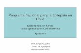 Programa Nacional para la Epilepsia en Chile · DE CIRUGÍA DE LA EPILEPSIA EN CHILE EN NIÑOS Y ADULTOS ... Mejorar la atención en salud a las personas con epilepsia-Evaluación
