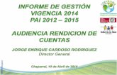 CONTENIDO - cortolima.gov.co · promocion de un desarrollo sectorial sostenible, ... eficiente y de calidad, $729 , 4% . ... sistema de control de olores y