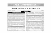 Cuadernillo de Normas Legales - gacetajuridica.com.pe · Técnicas Peruanas sobre harina de pescado y cuero por las NTP sobre alimentos para animales y equipo de protección personal
