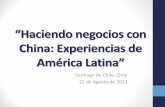 “Haciendo negocios con China: Experiencias de … · COLOMBIA – CHINA EN PERSPECTIVA 30 83 138 237 452 785 443 950 1.752 1.989 ... Convenio de Prevención del Hurto, Excavación