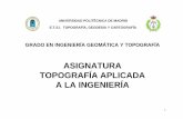 ASIGNATURA TOPOGRAFÍA APLICADA A LA …delegacion.topografia.upm.es/wp-content/uploads/2016/03/TIPOS-DE... · • cartografÍa original - incluida la red topogrÁfica • cartografÍa