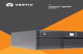 UPS Liebert® GXT4™ - vertivco.com · manual: asegura la continuidad del suministro eléctrico a las cargas ... SNMPv3), IPv.6 y una gestión con base en navegador del UPS. yyEl