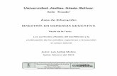 Universidad Andina Simón Bolívar - UASB-Digital: Página de …repositorio.uasb.edu.ec/bitstream/10644/3011/1/T1090-MGE... · 2017-08-24 · Sin perjuicio de ejercer mi derecho