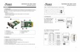 MODBUS RS-485 CARD - XMART - UPS & SAI · COMUNICACION PARALELA: Ajustar Jumpers JP1 y JP2: MODBUS RS-485 CARD REFERENCE MANUAL 5 Un solo dispositivo RS485 con panel remoto (con distancia