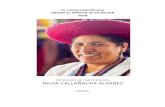 XV CONDECORACI ÓN 2018 ORDEN AL MÉRITO DE … · creado en 1996 in la ciudad del Cusco, ... Diploma de Reconocimiento a Nilda Callañaupa a la labor realizada por el desarrollo