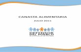 CANASTA ALIMENTARIA - defensorcordoba.org.ar · obtienen los resultados de la Canasta Alimentaria Total, de la Canasta Familiar y otros indicadores de importancia (variaciones interanuales