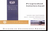  · Conceptos fundamentales de la propiedad intelectual en el derecho mexicano y su base constitucional. Unidad 2. Objeto de la propiedad industrial. Unidad 3. Procedimientos de propiedad