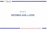 3 sistemas xdsl y xpon (2007) - OpenCourseWare de la ...ocw.upm.es/teoria-de-la-senal-y-comunicaciones-1/sistemas-de... · típicamente, en España) que se van ramificando hasta los