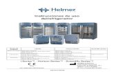 Instrucciones de uso delrefrigerador - helmerinc.com · producto, lesiones al operador o a otros, o la anulación de la garantía aplicable al producto. Helmer Scientific no ... PRECAUCIÓN