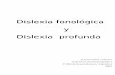 DISLEXIA EN ADULTO - Ana Gonzalez Ledesma | … · casi podría llegar a decirse que este no es un estudio sobre la dislexia ... de vista interno en mi exposición se distingan dos
