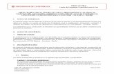 Anexo No. 1 - ANEXO TECNICO - Presidencia de la …es.presidencia.gov.co/fondopaz/Documents/invitacion-IAC-FP-2017-05... · Estructura de bocatoma y red de conducción: Diseño detallado