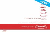 TARIFA GENERAL - aiscan.com · simbología * Alcance de la marca para tubos no metálicos. ** Aplicable a conductos plásticos con diámetros entre 16 y 50 mm, y a las bandejas portacables.