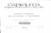 Sapientia Año XXVII, Nº 104, 1972bibliotecadigital.uca.edu.ar/.../archives/sapienti/a104.dir/doc.pdf · "Conocimiento y ser", 1968, ... "De las clases del conocimiento en orden