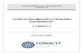 Centro de Investigación en Materiales Avanzados, S.C ...2006-2012.conacyt.gob.mx/Centros/CIMAV/ANUARIO CIMAV 2006.pdf · Determinación de espectros Mössbauer. corriente isomérica,