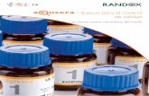 - Sueros para el control de calidad - medidores.commedidores.com/pdf/Catalogo Randox.pdf · Conocemos casos en que los productos de la competencia no cumplen los parámetros de estabilidad