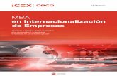 folleto mba en internacionalización de empresas · Fase 1 Conceptos básicos de gestión empresarial 8 semanas del 26 de febrero ... el proyecto empresarial de internacionalización