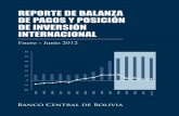 REPORTE DE BALANZA DE PAGOS - bcb.gob.bo · el anterior Reporte de la Balanza de Pagos, el deterioro de la situación económica y financiera de España, ... 1 En julio de 2012 se