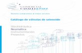 Catálogo de válvulas de selenoide - comercialcp.cl€¦ · VALVULAS MAGNETICAS O DE SOLENOIDE De 2 vías, acción piloto interno, necesitan una presión mínima para cerrar. Solenoide
