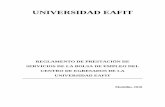 UNIVERSIDAD EAFIT · seccionales en otras ciudades de Colombia y del exterior. ... Bolsa de Empleo del Centro de Egresados de la Universidad EAFIT para la prestación de los