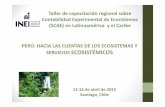 02Taller Regional Ecosistemas - UNSD — Welcome … · Taller de capacitación regional sobre Contabilidad ExperimentalContabilidad Experimental de de Ecosistemas Ecosistemas ((SCAESCAE))