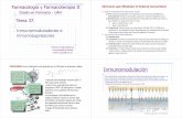 Farmacología y Farmacoterapia II Tema 37. · como la COX → supresión de la biosíntesis de eicosanoides y la señalización ... 3. InhibidoresEspecíficosde la SeñalizaciónLinfocitaria