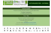 ACTIVIDADES PRE - CÁTEDRA · 2017-09-11 · ACTIVIDADES PRE - CÁTEDRA 18 - 22 de septiembre 2017 Conferencia magistral Producción acuícola sustentable mediante el uso del sistema