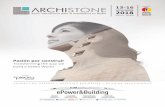 Triptico ARCHISTONE paginas para webclusterpiedra.com/wp-content/uploads/2018/02/Triptico_ARCHISTONE.… · Punto de encuentro, negocio, difusión de tendencias y conocimiento para