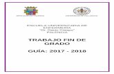 TRABAJO FIN DE GRADO GUÍA: 2017 - 2018 · Plagio 11 Evaluación 11 La comisión evaluadora 11 ... y Defensa 12 Procedimiento de Evaluación 12 Criterios de Evaluación 12 Calificación