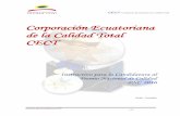 Corporación Ecuatoriana de la Calidad Total CECTcalidadtotal.org/images/INSTRUCTIVOPNC2016.pdf · junto con el Manual de Autoevaluación para la Competitividad que contiene los Criterios