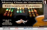 Giovanni Grano - Próximos conciertos de Amigos de la Guitarra de … · 2012-03-29 · la mano izquierda sobre todas las cuerdas, escala cromática y escalas de terceras. 4) ...