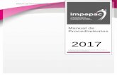 Manual de Procedimientos - impepac.mximpepac.mx/wp-content/uploads/2014/11/legislacion/Reglamentosinst... · Procedimiento para el registro, tramitación, seguimiento y archivo de