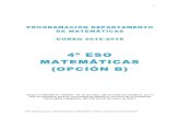 4º ESO MATEMÁTICAS (OPCIÓN B) - IES Sevilla la …iessevillalanueva.es/wp-content/uploads/2015/03/... · Sevilla la Nueva / Dto Matemáticas / Matemáticas 4º ESO. Opción B